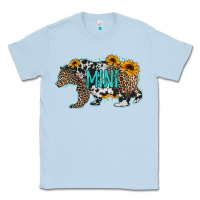 Dusty Blue baby bear mini sunflowers leopard cowhide mother's day Classic Tee - Jasminsmagicworld