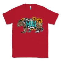 Red baby bear mini sunflowers leopard cowhide mother's day Classic Tee - Jasminsmagicworld