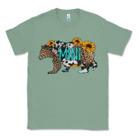 Sage baby bear mini sunflowers leopard cowhide mother's day Classic Tee - Jasminsmagicworld