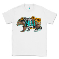 White baby bear mini sunflowers leopard cowhide mother's day Classic Tee - Jasminsmagicworld