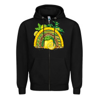Black lemon  rainbow Zipper Hoodie - BarkalooDesign