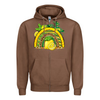 Chestnut lemon  rainbow Zipper Hoodie - BarkalooDesign