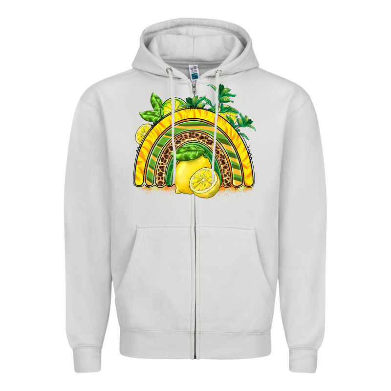 Lemon  Rainbow Zipper Hoodie by BarkalooDesign | Teevron