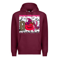 Burgundy Boo october Premium Hoodie - CowhideDigitalArt