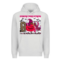 Dove Grey Boo october Premium Hoodie - CowhideDigitalArt