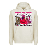 Oatmeal Heather Boo october Premium Hoodie - CowhideDigitalArt
