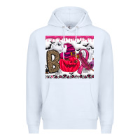 White Boo october Premium Hoodie - CowhideDigitalArt