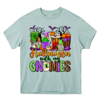 Arona Halloween with My Gnomies Coffee Cups Heavy Core Tee - texasbilliewilder