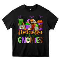 Black Halloween with My Gnomies Coffee Cups Heavy Core Tee - texasbilliewilder