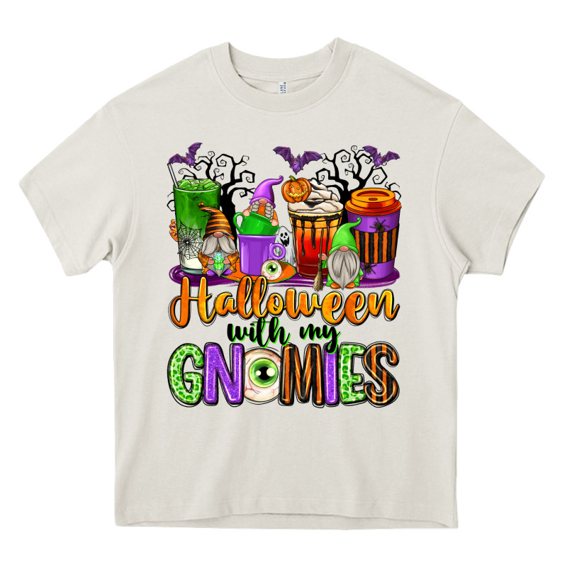 Halloween With My Gnomies Coffee Cups Heavy Core Tee by texasbilliewilder | Teevron