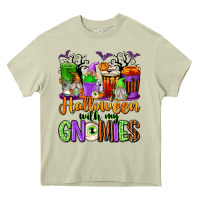 Mossy Halloween with My Gnomies Coffee Cups Heavy Core Tee - texasbilliewilder