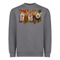 Storm Christmas alpacas Heavyweight Sweatshirt - BarkalooDesign