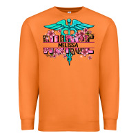 Carrot floral nurse custom name Premium Sweatshirt - AdoDesignShop