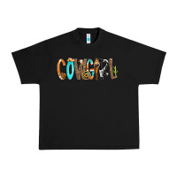 Black Cowgirl Min Urban Heavy Tee - CowCowDesign