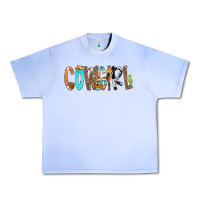 Grape Ice Cowgirl Min Urban Heavy Tee - CowCowDesign