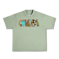 Oil Green Cowgirl Min Urban Heavy Tee - CowCowDesign