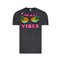 Vintage Black Summer Vibes Vintage Tee - Jasminsmagicworld