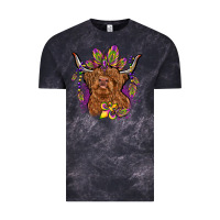 Cloud Black mardi gras cow Vintage Tee - OliviaCreatesArt