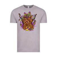 Vintage Zinc mardi gras cow Vintage Tee - OliviaCreatesArt