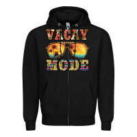 Black vacay mode Zipper Hoodie - BarkalooDesign