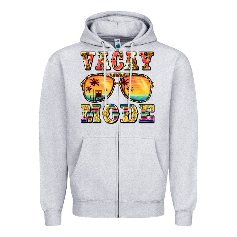 Vacay Mode Zipper Hoodie by BarkalooDesign | Teevron