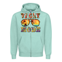 Seafoam vacay mode Zipper Hoodie - BarkalooDesign