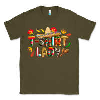 Army Green cinco de mayo lady Classic Tee - CowGirlArtShop