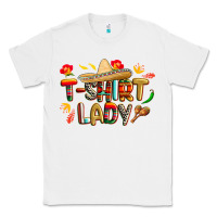 White cinco de mayo lady Classic Tee - CowGirlArtShop