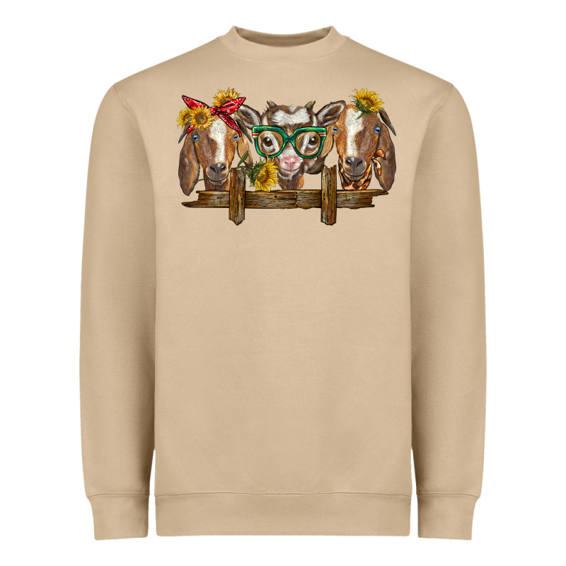 Western Goats Heavyweight Sweatshirt by BarkalooDesign | Teevron