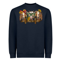 Navy western goats Heavyweight Sweatshirt - BarkalooDesign