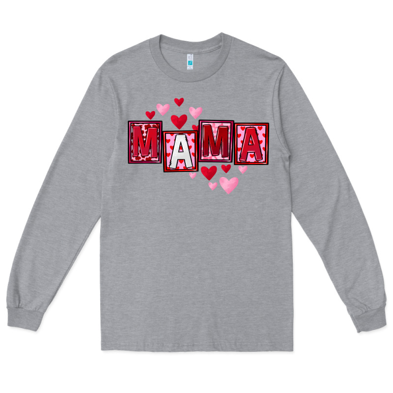 Mother's Day Mama Hearts Long Sleeve Tee by FaDigitalArtStudio | Teevron