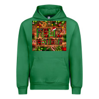 Emerald feliz navidad Christmas cactus leopard Urban Hoodie - JahusDesignShop