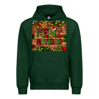 Forest Green feliz navidad Christmas cactus leopard Urban Hoodie - JahusDesignShop
