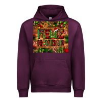 Mauve Wine feliz navidad Christmas cactus leopard Urban Hoodie - JahusDesignShop