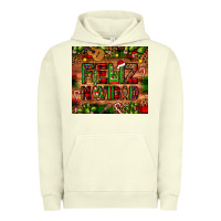Pigment Pistachio feliz navidad Christmas cactus leopard Urban Hoodie - JahusDesignShop