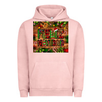 Pigment Salmon feliz navidad Christmas cactus leopard Urban Hoodie - JahusDesignShop
