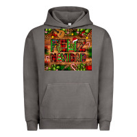 Pigment Tornado feliz navidad Christmas cactus leopard Urban Hoodie - JahusDesignShop