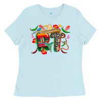 Baby Blue cinco de mayo rt Ladies Tee - CowGirlArtShop