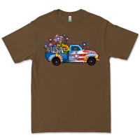 Cacao USA 4th of July Sunflower Truck Premium Tee - Jasminsmagicworld