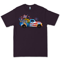 Plum USA 4th of July Sunflower Truck Premium Tee - Jasminsmagicworld