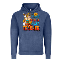 Vintage Denim Half Coffee Half Teacher Vintage Hoodie - FaDigitalArtStudio