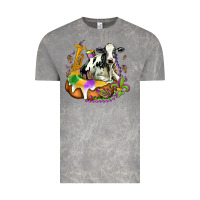 Cloud Rock holstein mardi gras Vintage Tee - OliviaCreatesArt