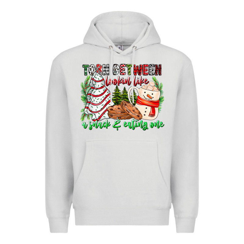 Torn Between Looking Like A Snack Eating One Premium Hoodie by CowhideDigitalArt | Teevron