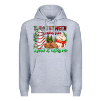 Heather Grey Torn Between Looking Like A Snack Eating One Premium Hoodie - CowhideDigitalArt