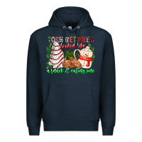 Navy Torn Between Looking Like A Snack Eating One Premium Hoodie - CowhideDigitalArt