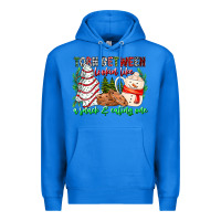 True Royal Torn Between Looking Like A Snack Eating One Premium Hoodie - CowhideDigitalArt