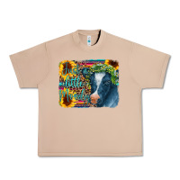 Burro Cow Serape Just a Little Moody Urban Heavy Tee - CowCowDesign