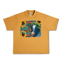 Peanut Butter Cow Serape Just a Little Moody Urban Heavy Tee - CowCowDesign