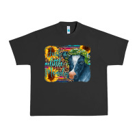 Pigment Black Cow Serape Just a Little Moody Urban Heavy Tee - CowCowDesign