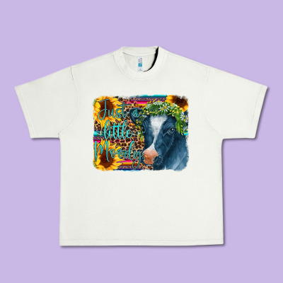 Cow Serape Just A Little Moody Urban Heavy Tee Designed By Cowcowdesign